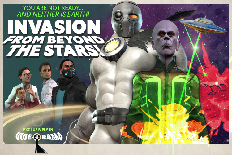 "Invasion from Beyond the Stars" teaser poster